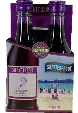 Barefoot - Cabernet Sauvignon NV (4 pack 187ml) (4 pack 187ml)